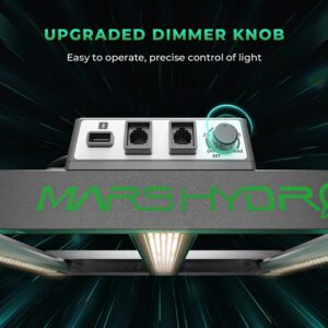 (2024 Uus versioon) Mars Hydro nutikas hämardatav FC-E1500 Bridgelux 150W LED kasvulamp 70x70 cm kasvatustelgile (1-3 taime) 8