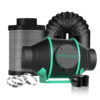 Mars Hydro 10cm (4-tolline) ventilatsioon ja süsinikfilter 4Filter Kits Mars Hydro Inline Duct Fan1 (1)