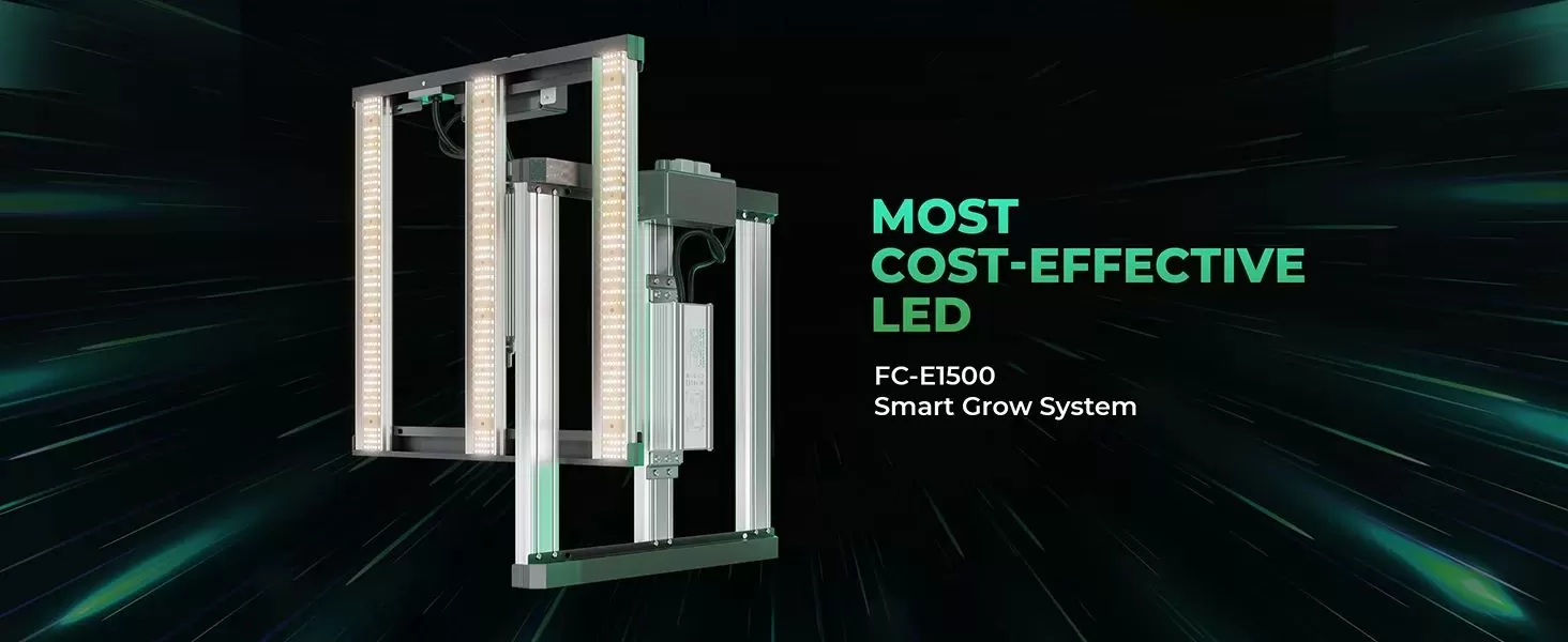 Mars Hydro FC-E1500 LED Taimekasvatuslamp+70x70x160cm Kasvatustelgi Komplekt Toataimedele