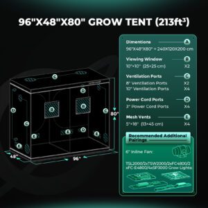 Taime Kasvatustelk Kasvutelk Taimetuba 240x120x200cm Mars Hydro grow tent1 (1)