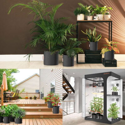 Spider Farmer 5-galloniline istutuskott, 5-osaline komplekt