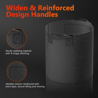 Spider Farmer 5-galloniline 3.78L istutuskott, 5-osaline komplekt