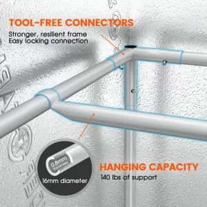Spider Farmer Kasvatustelk SF-150x300x200 Taimede Kasvatamiseks Sisetingimustes