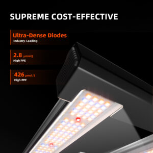 2025 Spider Farmer® G1500 150W LED kasvatustuli, täisspektriga ja hämardatav taimelamp, sobib 60x60 cm – 90x90 cm kasvatustelkidele13