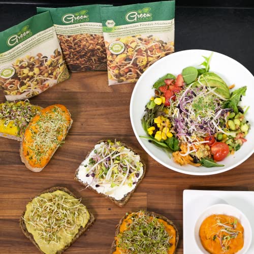 Green SEEDS® [Originaalne idandamisnõu 2-osaline komplekt + KRESSISÕEL + 1000 ml kvaliteetse roostevabast terasest restkaane