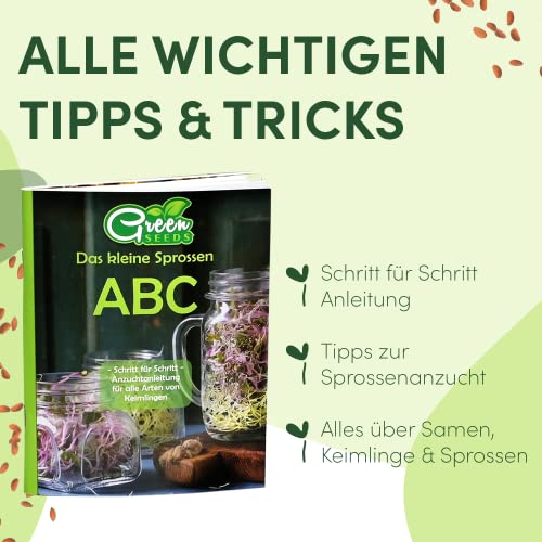 Green SEEDS® [Originaalne idandamisnõu 2-osaline komplekt + KRESSISÕEL + 1000 ml kvaliteetse roostevabast terasest restkaane