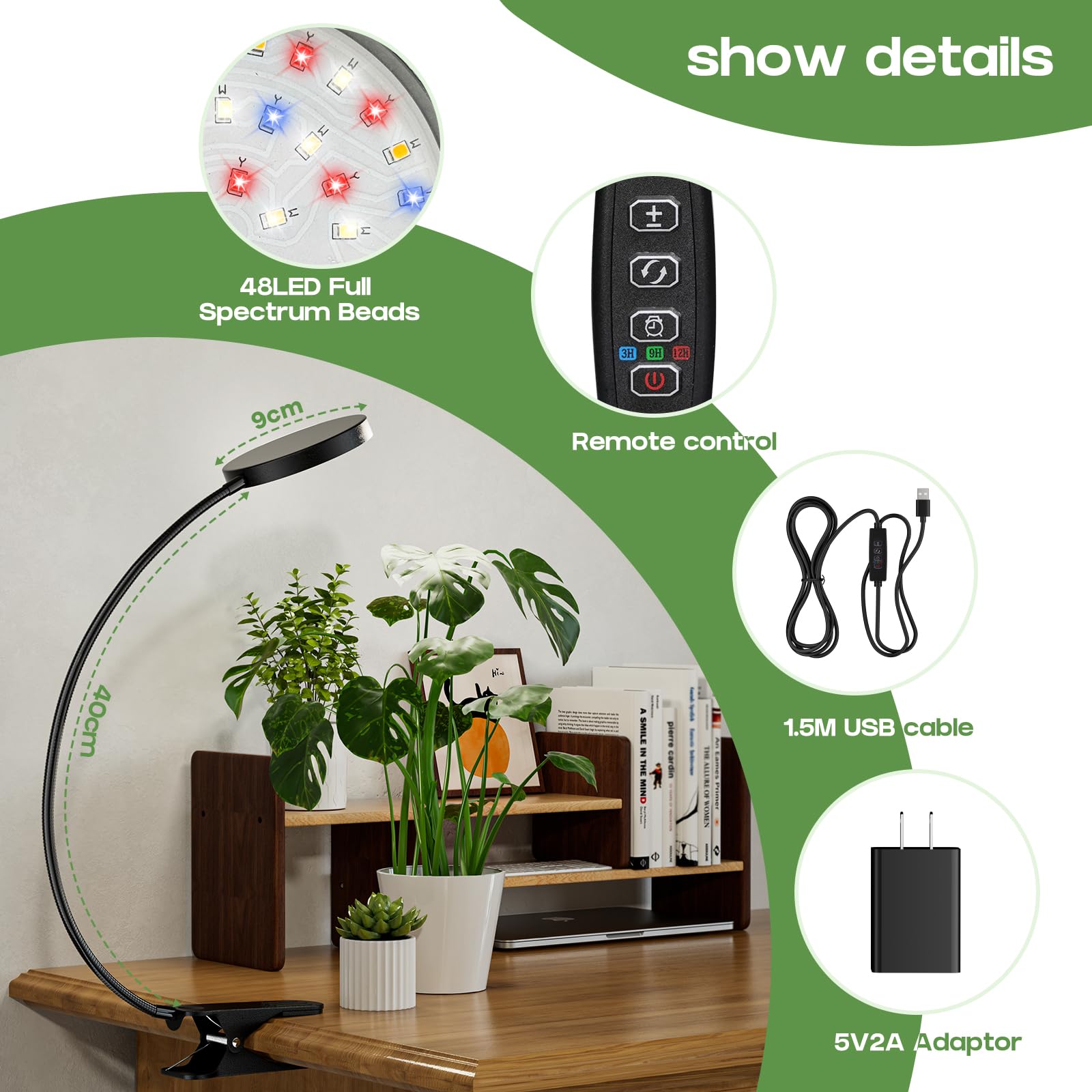 YUYMIKA LED täisspektriga taimelamp