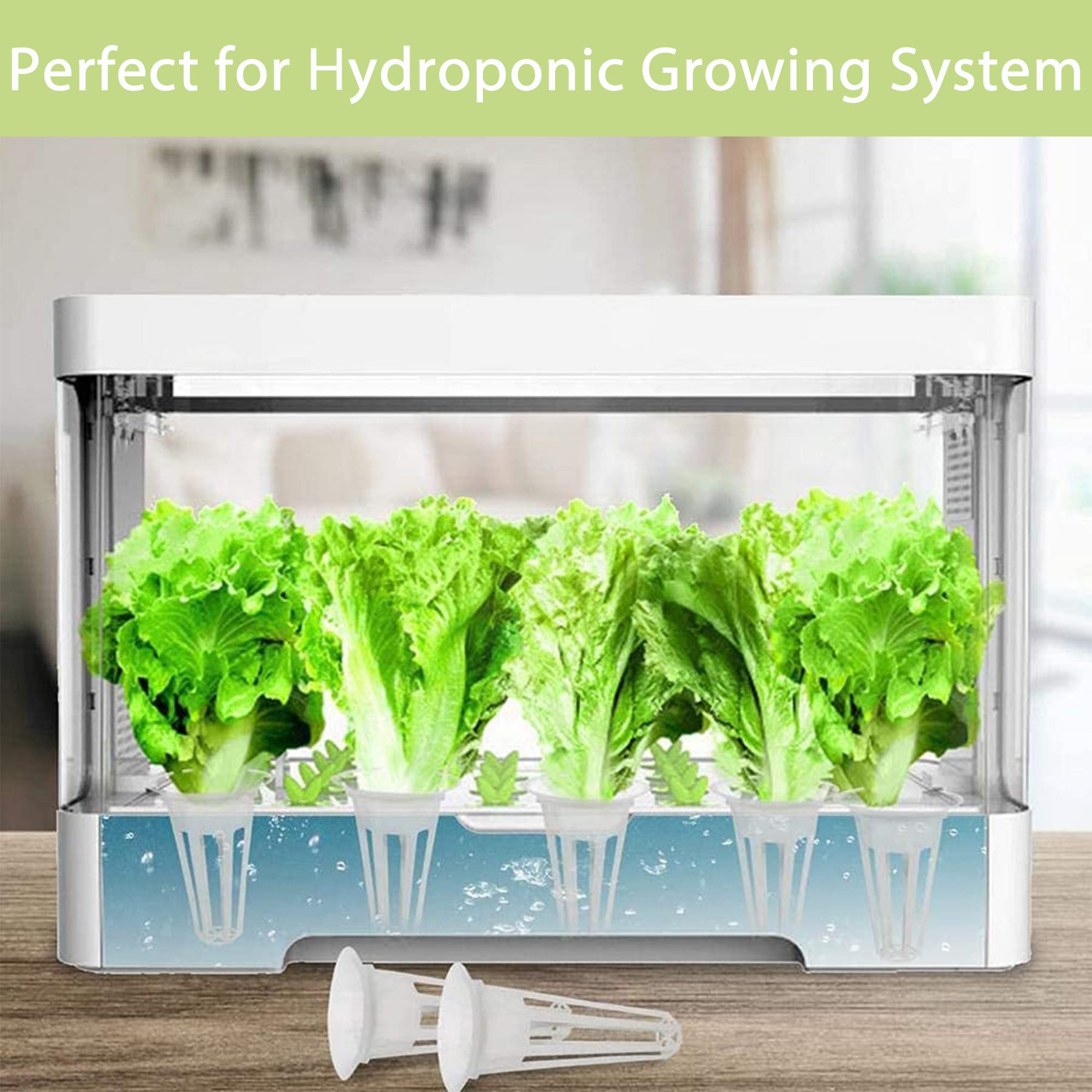100-osaline hüdropoonika kasvatuse komplekt taimeseemnete idandamiseks – 50 kasvukäsna ja 50 seemnekorvi