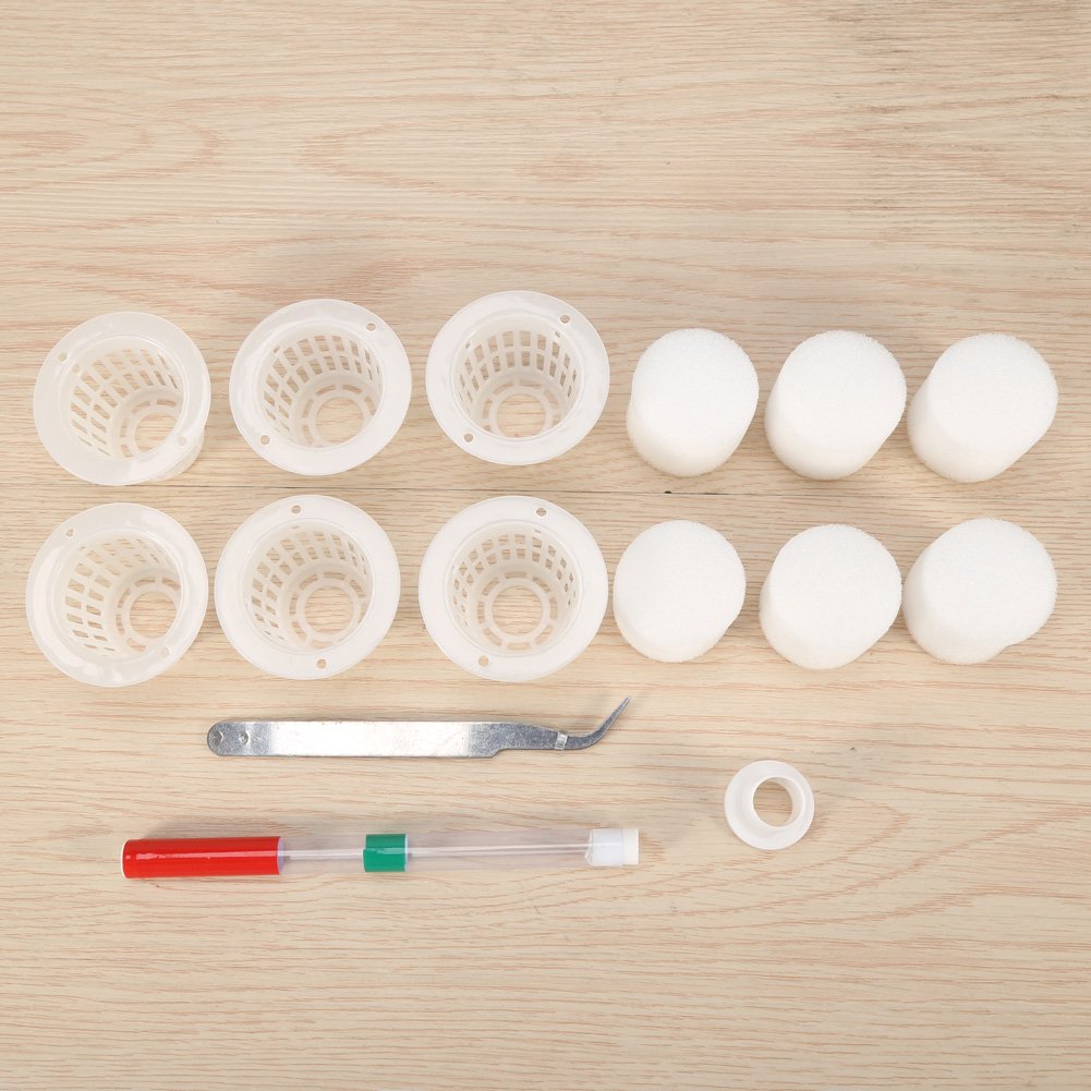 Zerodis hüdropooniline istutuspott taimekasvu konteiner 6 auguga sise- ja välistingimustes (Roheline)