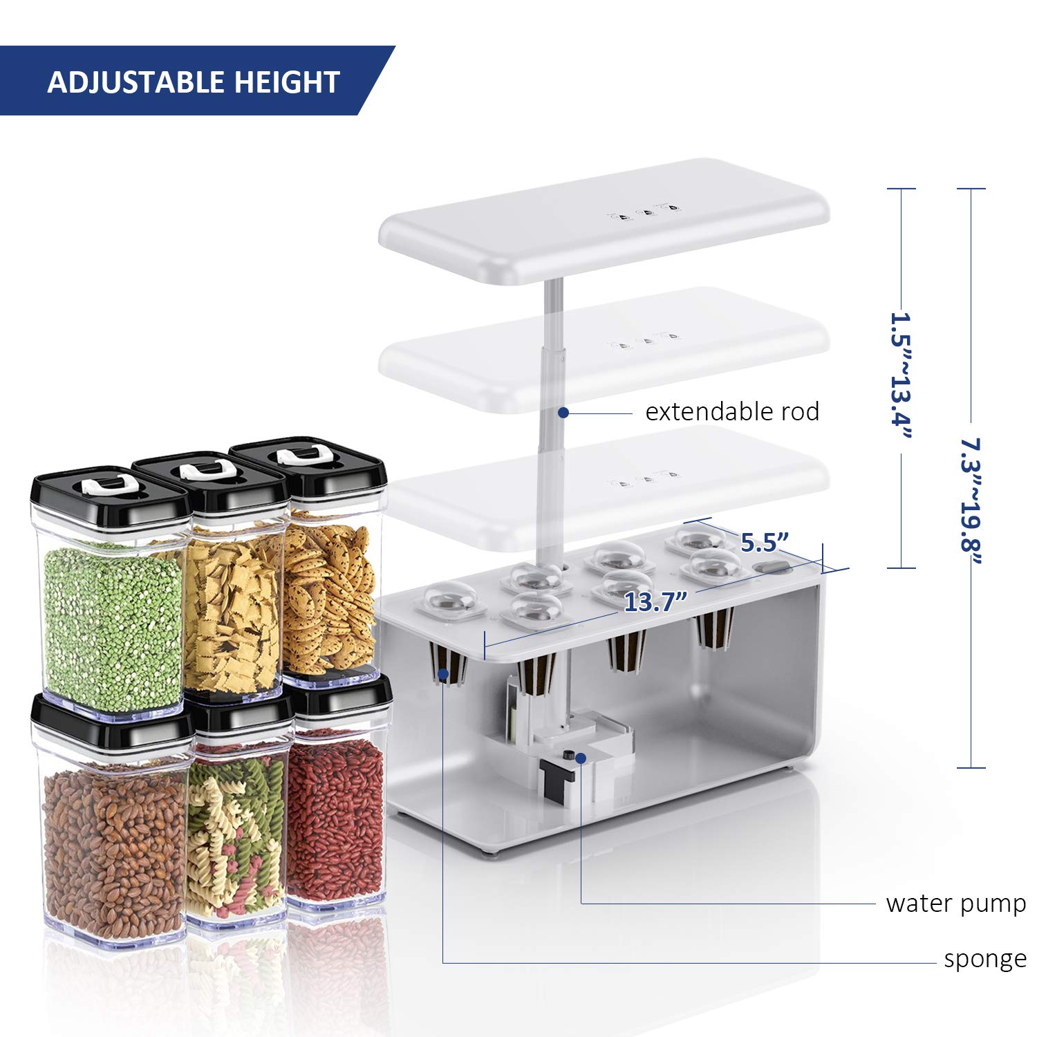 iDOO asendussari ID-IG201/ID-IG309 hüdroponiliste kasvatamissüsteemide jaoks