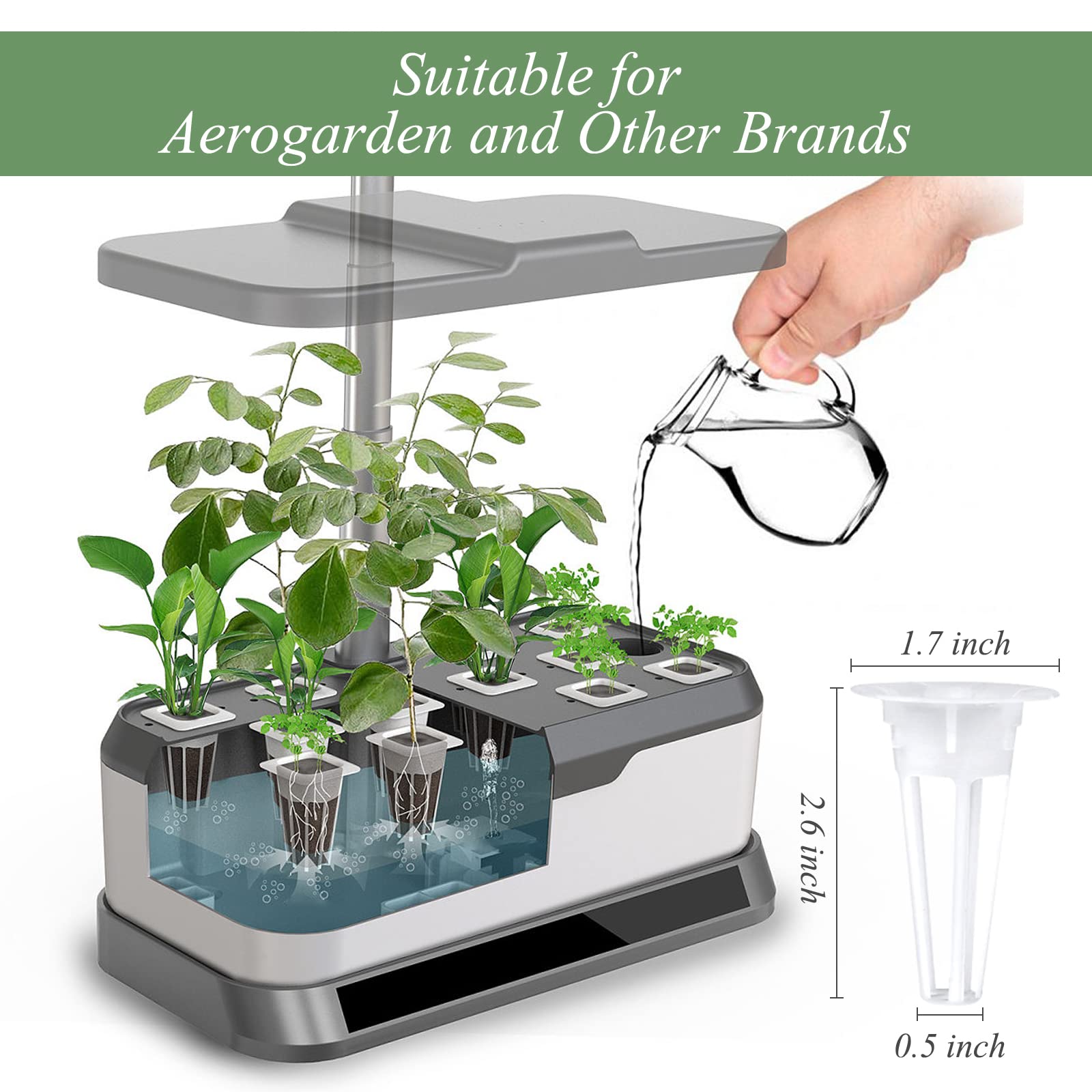 Tigvio 125-osaline seemnekaunade komplekt Aerogardeni jaoks