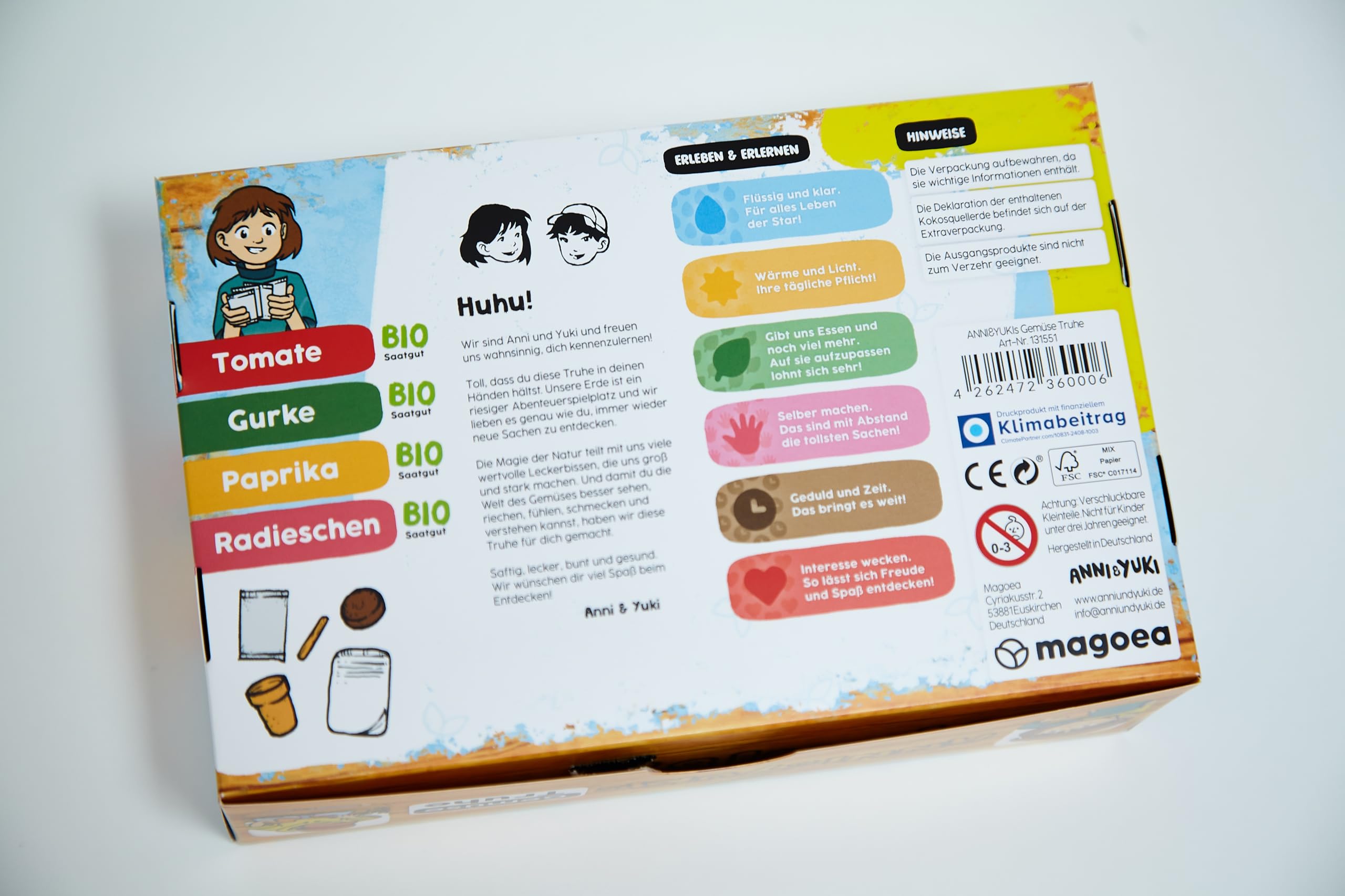 Anni&Yukise Köögiviljakast – Taimede kasvatamise komplekt lastele