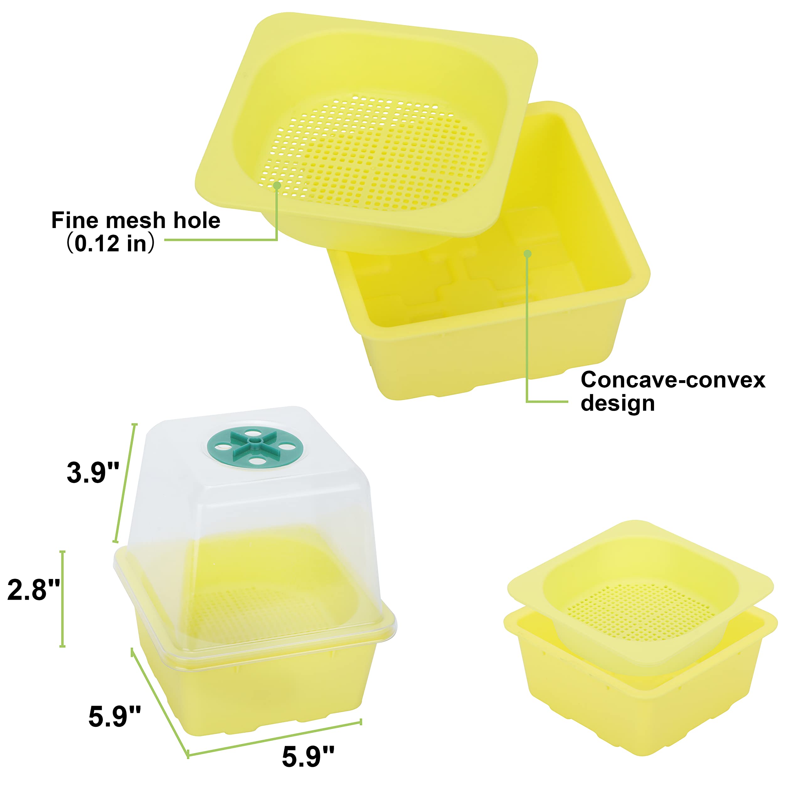 LUVCOSY 6-osaline mikroroheliste ja idandite kasvatamise komplekt