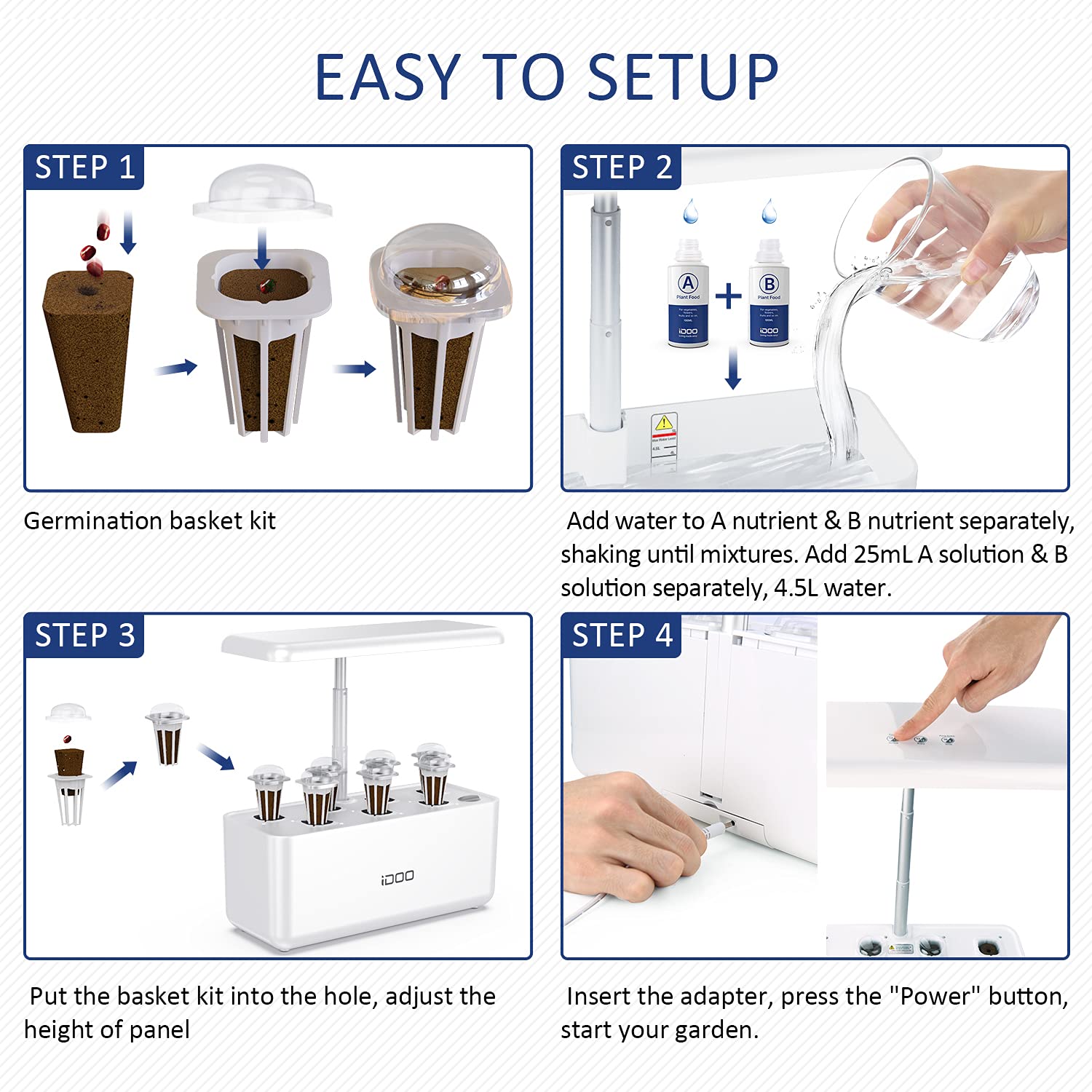 iDOO asendussari ID-IG201/ID-IG309 hüdroponiliste kasvatamissüsteemide jaoks
