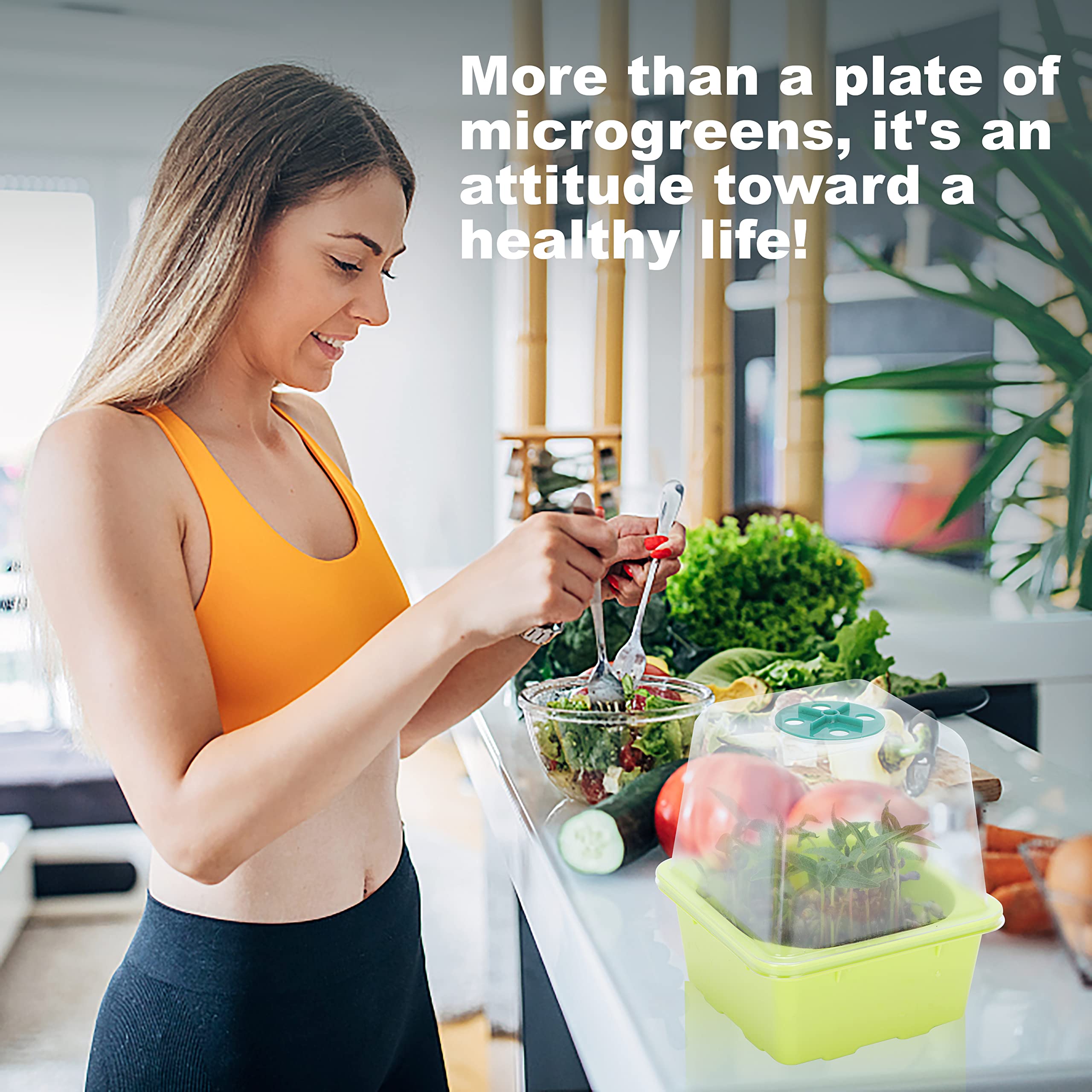 LUVCOSY 6-osaline mikroroheliste ja idandite kasvatamise komplekt