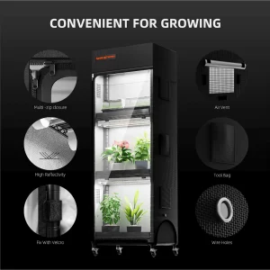 Spider Farmer 4-korruseline taimeriiul kasvuvalgustitega 54W | Kompaktne ja tõhus siseruumide aianduseks