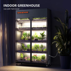 Spider Farmer 6-korruseline taimeriiul kasvuvalgustitega 220W | Ideaalne siseruumides kasvatamiseks ja kasvuhoonetele
