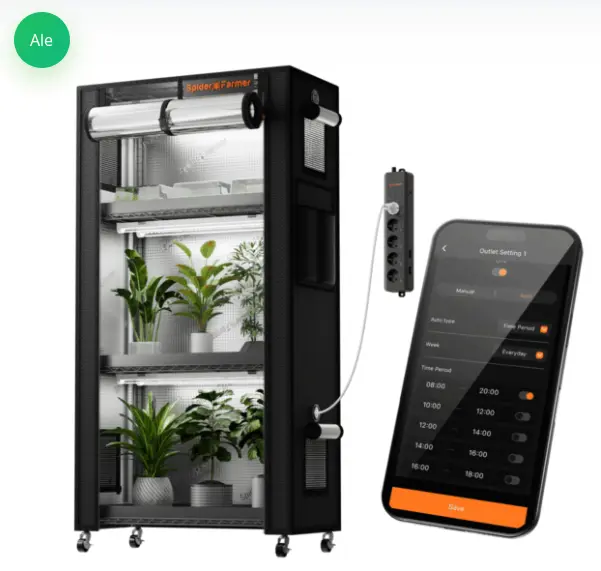 Spider Farmer Taimeriiuliga Kasvatuskomplekt — vaata Taimelamp.ee