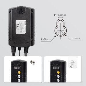 Digitaalne Temperatuuriregulaator Anduriga – Professionaalne Termostaat Soojendusmatile, Terraariumile ja Pruulimisele (230V, 2000W)
