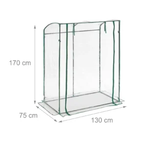Tomatikasvuhoone PVC-kattega küljelt