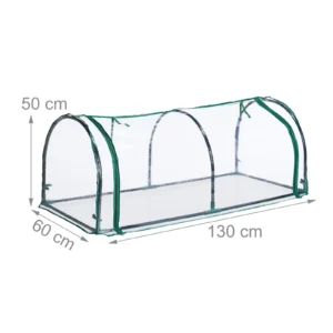 Roheline PVC-kattega kasvuhoone