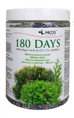 180 päeva väetis okaspuudele ja igihaljastele 1 kg
