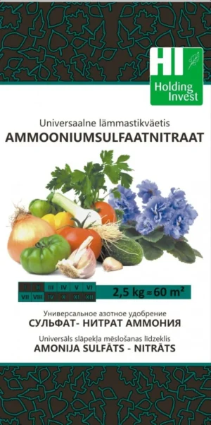 Ammooniumsulfaatnitraadi 2,5 kg pakend