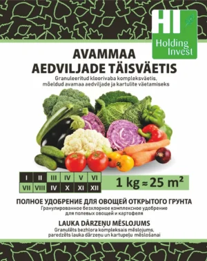 Avamaa aedviljade täisväetise 1 kg pakend