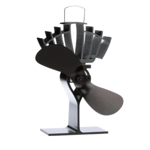 Ecofan UltrAir must kahe labaga kamina ventilaator
