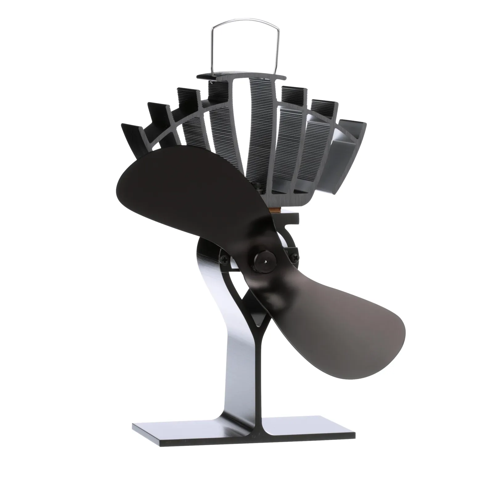 Ecofan UltrAir must kahe labaga kamina ventilaator