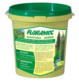 Floramix okaspuude väetise 1 kg ämber