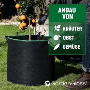 Viljapuu kasvamas istutuskotis aias