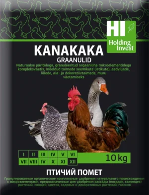 Kanakaka graanulid 10 kg – orgaaniline aiaväetis