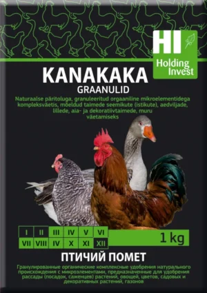 Kanakaka graanulid 1 kg – orgaaniline aiaväetis