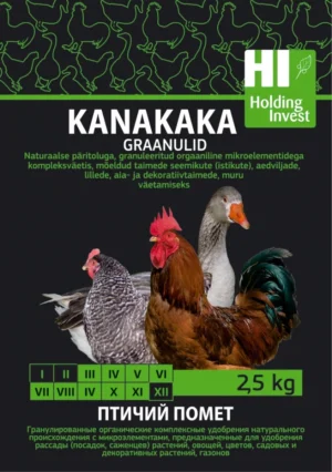 Kanakaka graanulid 2,5 kg – orgaaniline aiaväetis