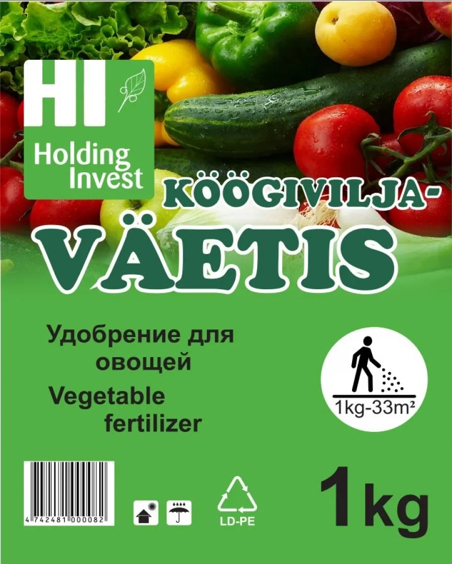 Köögiviljaväetis 1 kg pakend