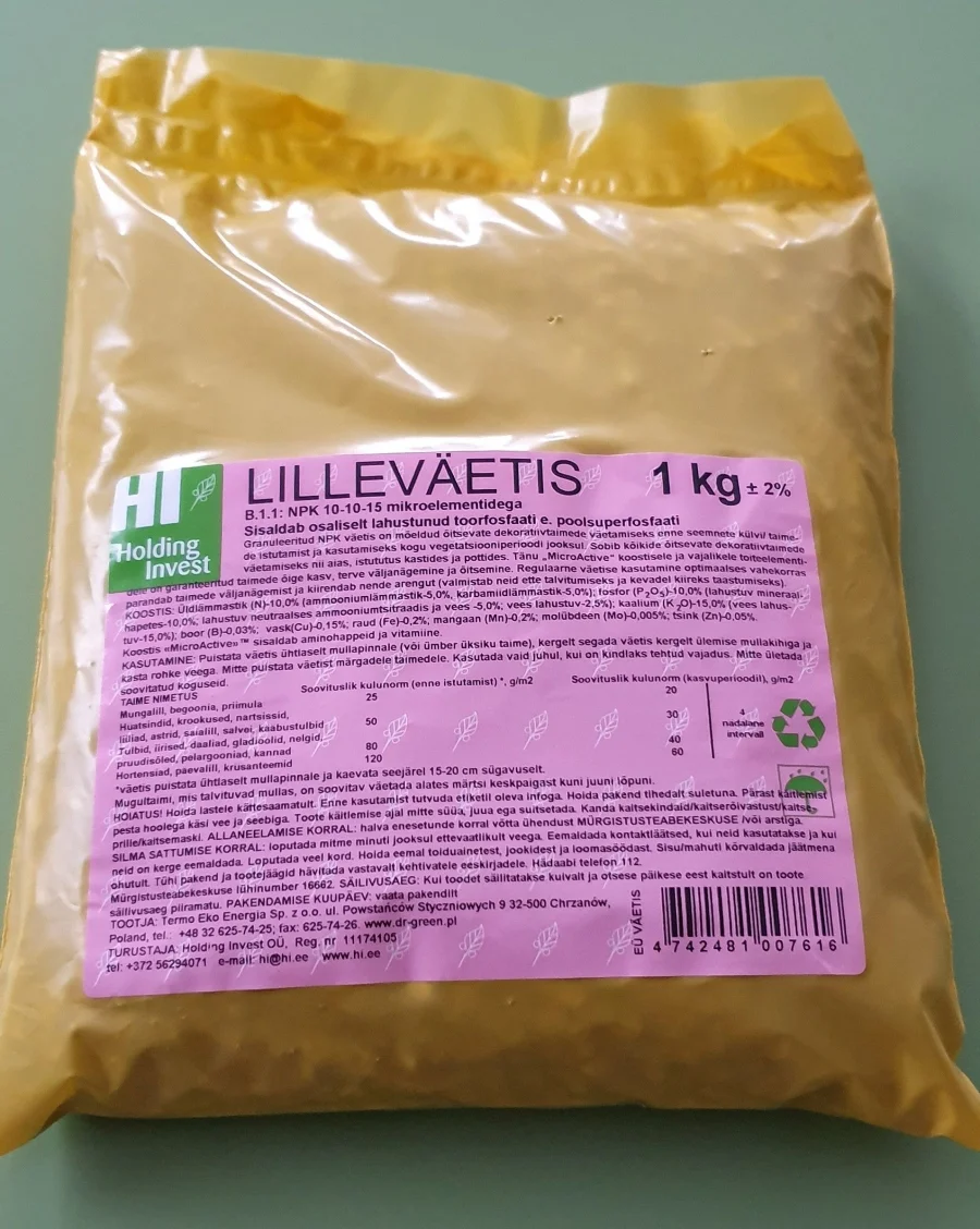 Lilleväetise 1 kg pakend
