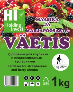 Maasika- ja marjaväetise 1 kg pakend