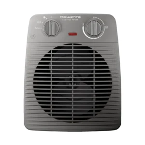 Rowenta soojapuhur eestvaates, termostaat ja režiiminupp