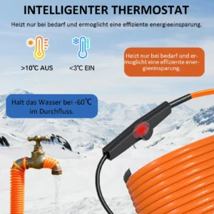 Küttekaabli termostaat lülitab kütte külmaga sisse