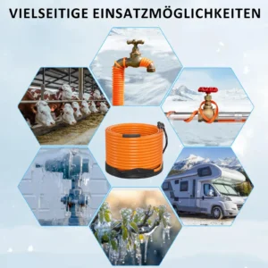 Küttekaabli kasutus: kraanid, ventiilid, torud ja loomade joogikohad