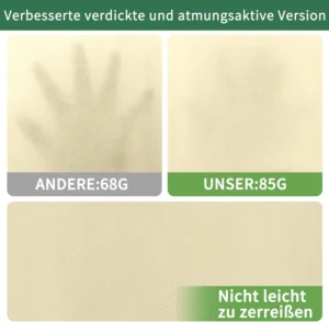 Paks 85 g/m² loor võrreldes õhemaga