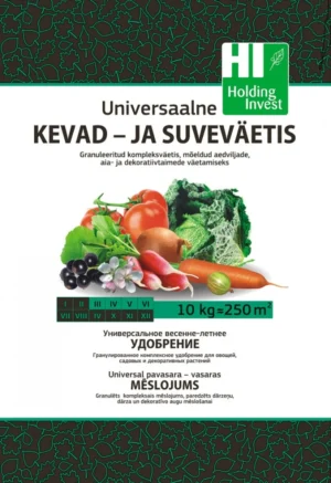 Universaalse kevad- ja suveväetise 10 kg kott