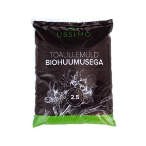 Ussimo toalillemuld biohuumusega 2,5 l pakend