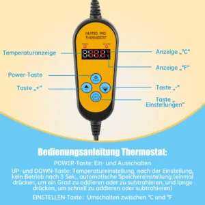 Soojendusmati termostaadi nupud ja näidik